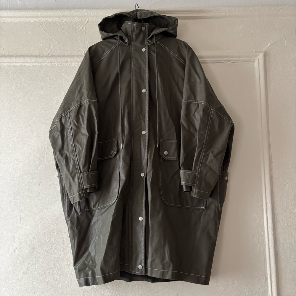 Urban Outfitters Hooded Rain Coat - Picture 3 of 9